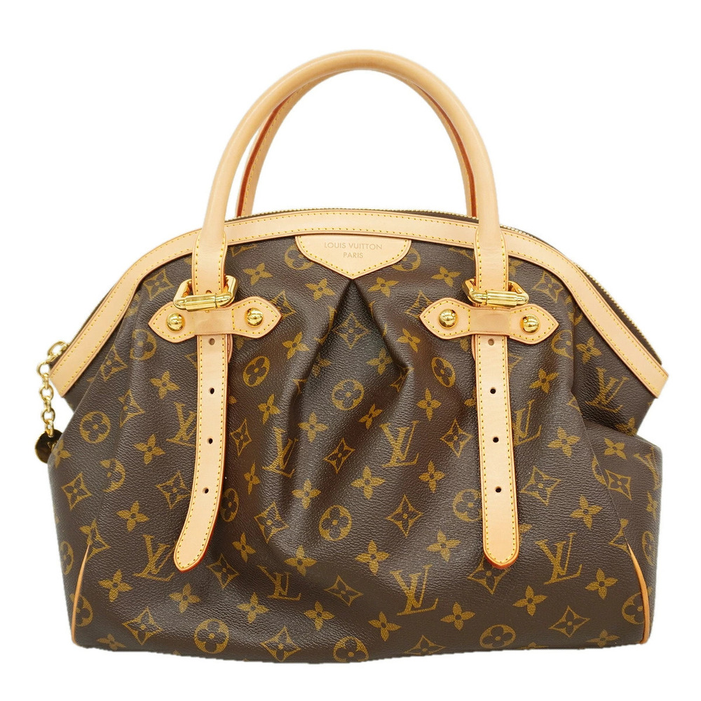 Louis Vuitton Monogram Tivoli Handbag Canvas Leather Brown